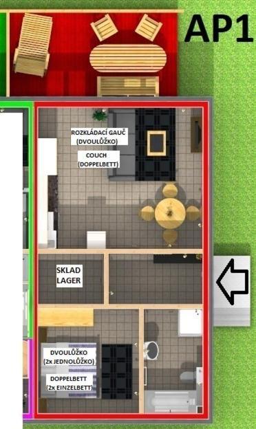 אברטאמי Apartmany Pod Sjezdovkou מראה חיצוני תמונה